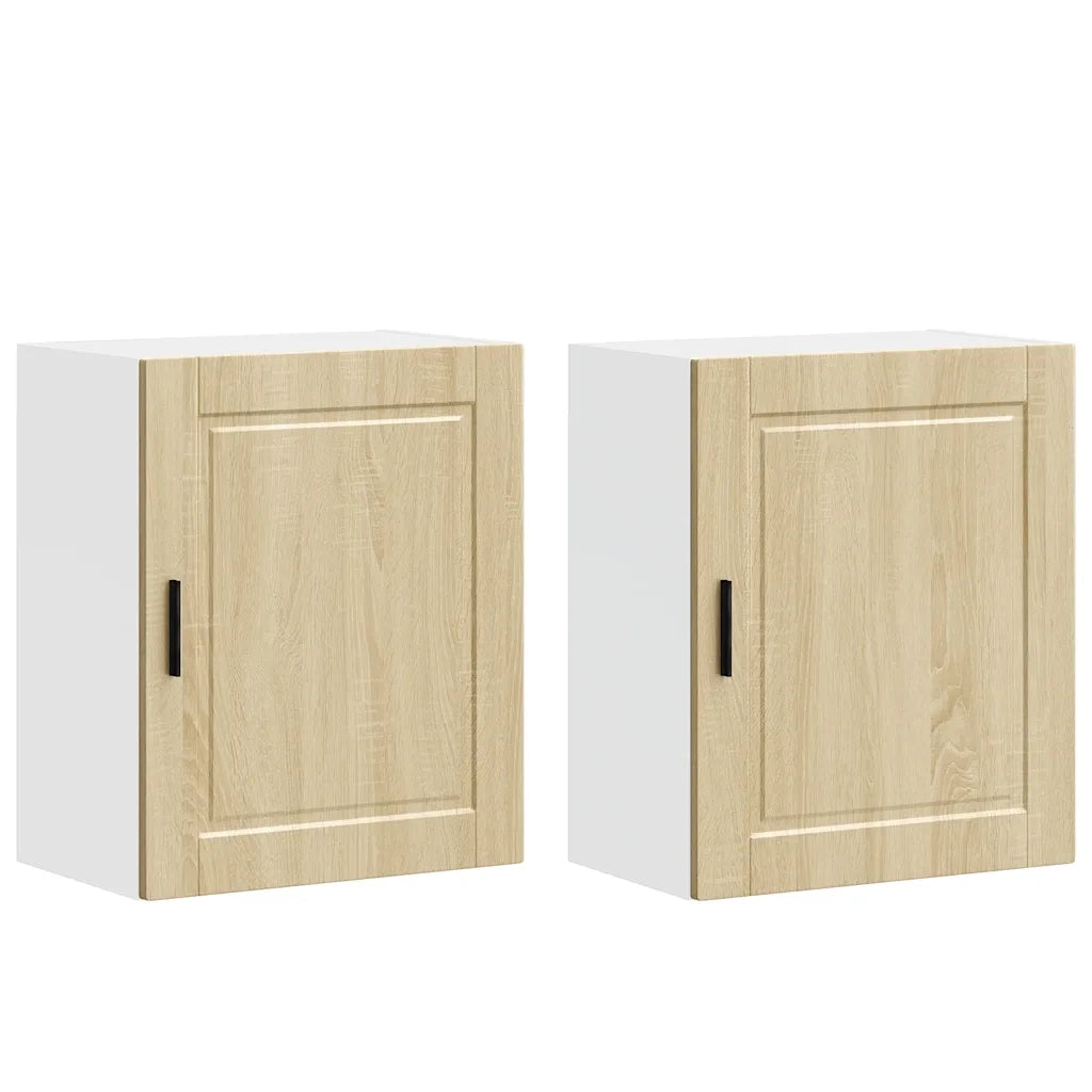 vidaXL Pensili da Cucina 2 pz Porto Rovere Sonoma in Legno Multistrato