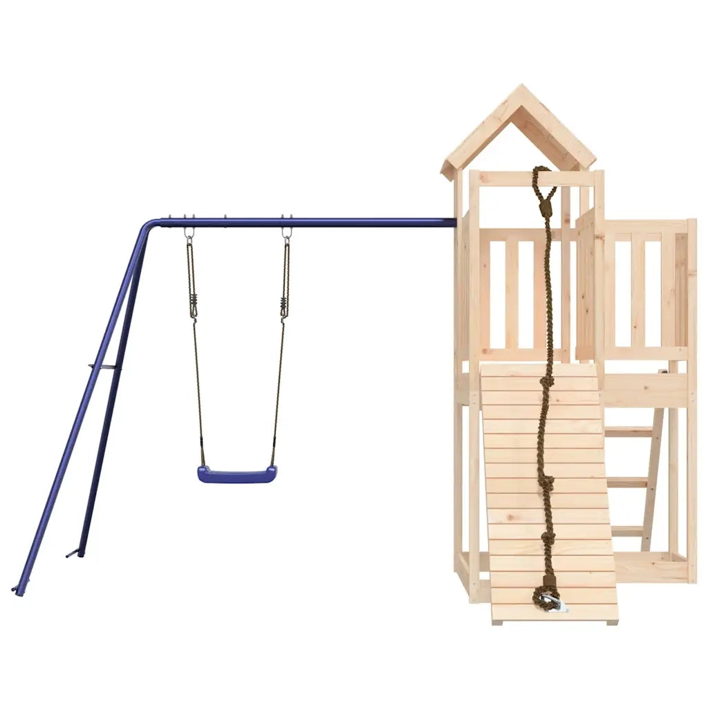 Set da Gioco da Esterno in Legno Massello di Pino 3155834