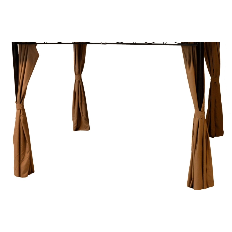 Gazebo ricambio tenda laterale texas 3x4m 740267 senza zanzariera