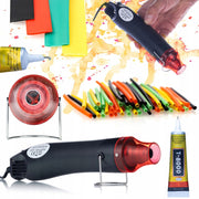 Mini Pistola Termica Hot-air 300W – Set con Colla Universale T-8000 15ml e 164 Tubetti Termorestringenti | Precisione e
