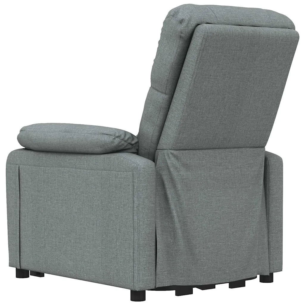 Poltrona Elettrica Reclinabile-Divano Sedia Grigio Scuro in Tessuto 964549