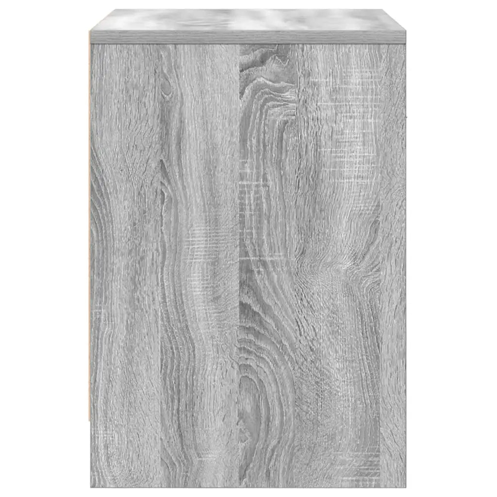 Comodini 2 pz con Cassetto Grigio Sonoma 40x34x50 cm