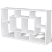 Espositore da Parete Galleggiante 8 Scomparti Bianco CFW2289854