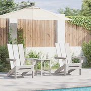Sedia da Giardino 3 pcs Bianco 80.5 x 74.5 x 92 cm Polietilene 3335822