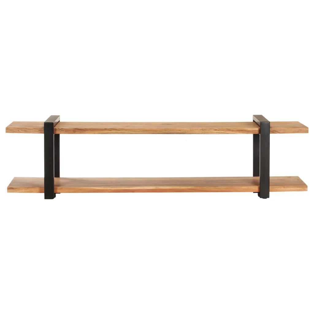Mobile TV multimediale scaffale TV credenza mobile TV sala da pranzo soggiorno camera da letto 160 x 40 x 40 cm legno massello di acacia marrone 02_0026071
