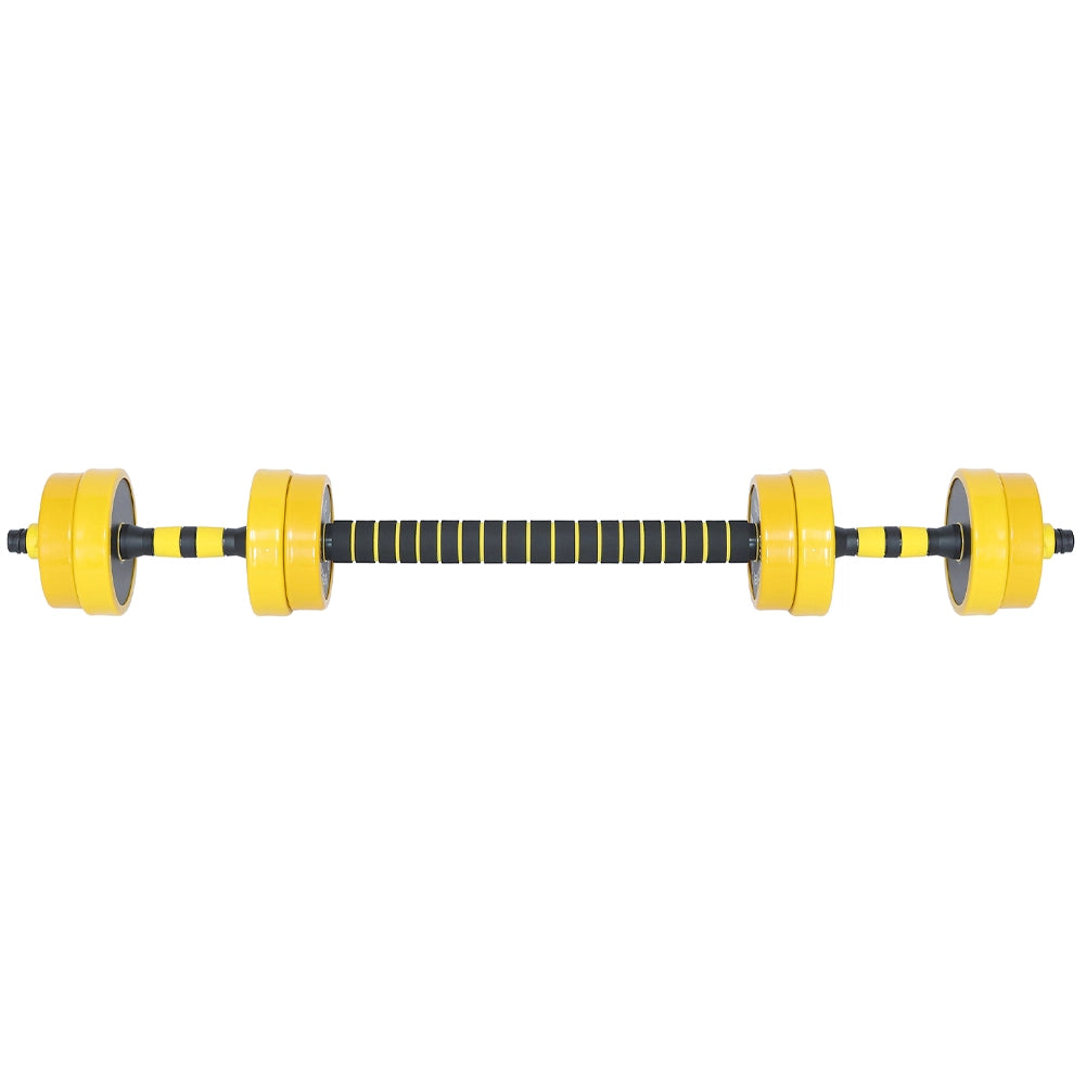 Set Manubri da 10kg (4x1kg+4x1.25kg) con Bilanciere Pesi per Fitness Allenamento
