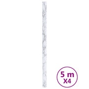 Adesivi per Mobili Autoadesivi Bianco Marmoreo 90x500 cm in PVC CFW8996457