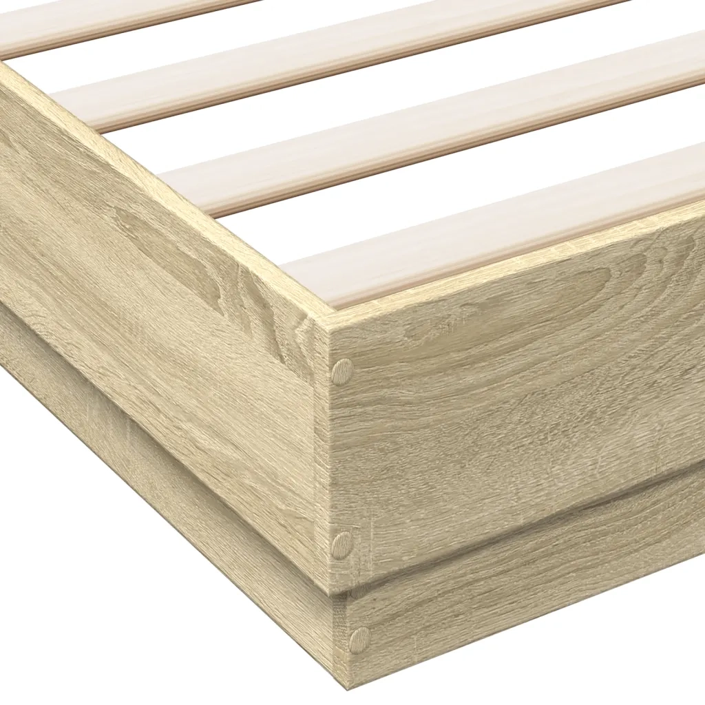 Giroletto-Struttura Letto Rovere Sonoma 150x200 cm in Legno Multistrato 878800