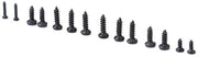 Assortimento di viti a croce a testa piccola da autoallestimento in 1000 pezzi, con contenitore di stoccaggio in plastica, misure M1, M1.2, M1.4 e M1.7.