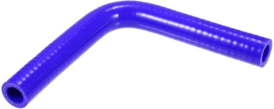 Connettore universale 16mm - Slang a silicone - Curva 90 gradi - Blu - Diametro 5mm - Lunghezza 150mm - Adatto per sistema di raffreddamento motori - Slang a silicone
