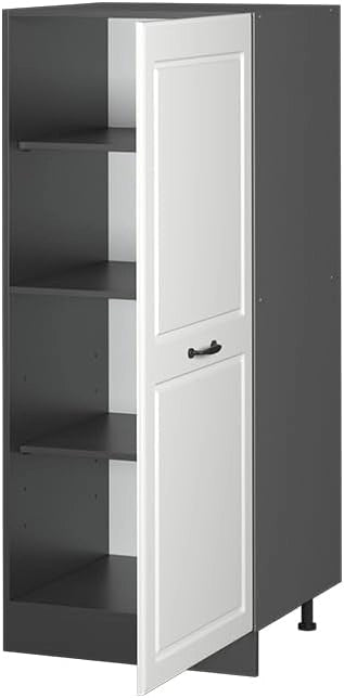 mobile cucina dispensa R-Line, Bianco casa di campagna, 60 cm, per la libera combinazione all'interno di sistemi cucina modulari