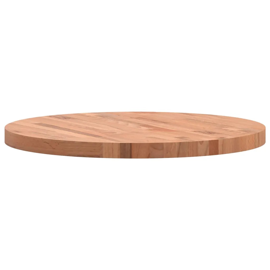 Piano per Tavolo | Superficie Tavolo | Piano Scrivania ?70x4 cm Rotondo in Legno Massello di Faggio