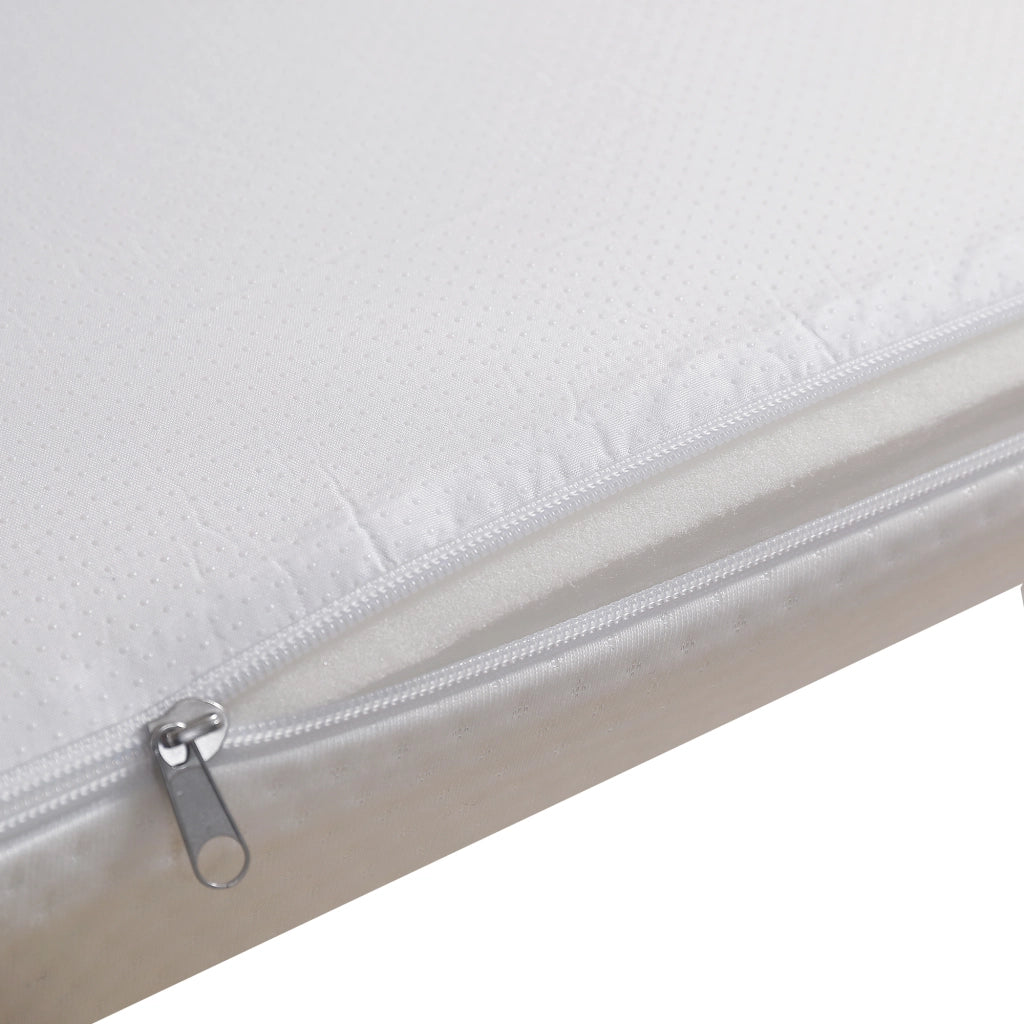 Materasso pieghevole in schiuma con rivestimento sfoderabile; bianco; 140x200 cm