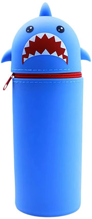 Etui in Silicone per Pennarelli, Etui Blu per Pennarelli, Etui in Silicone morbido per Pennarelli, Etui Universale con Capacità e Pennarelliere, Etui Kawaii Animali, Regali per la Scuola per Bambini