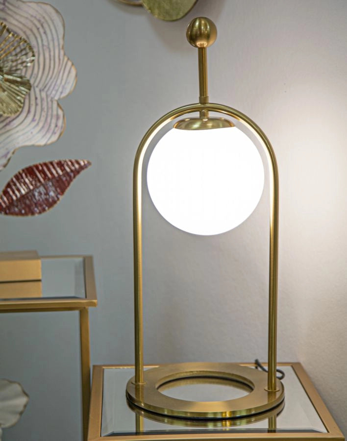LAMPADA DA TAVOLO GLAMY ARC -B- CM Ø 21X50