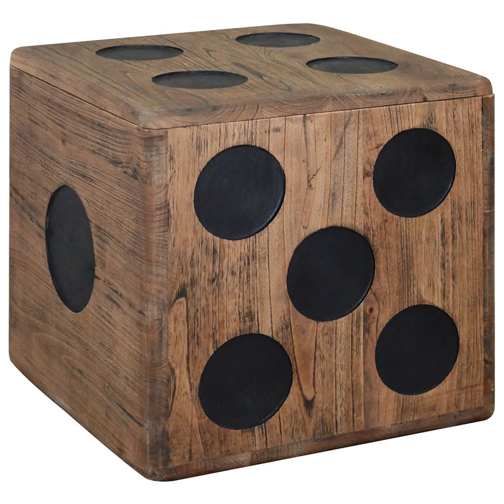 Scatola in Legno Mindi 40x40x40 cm Design a Forma di Dado cod mxl 48642