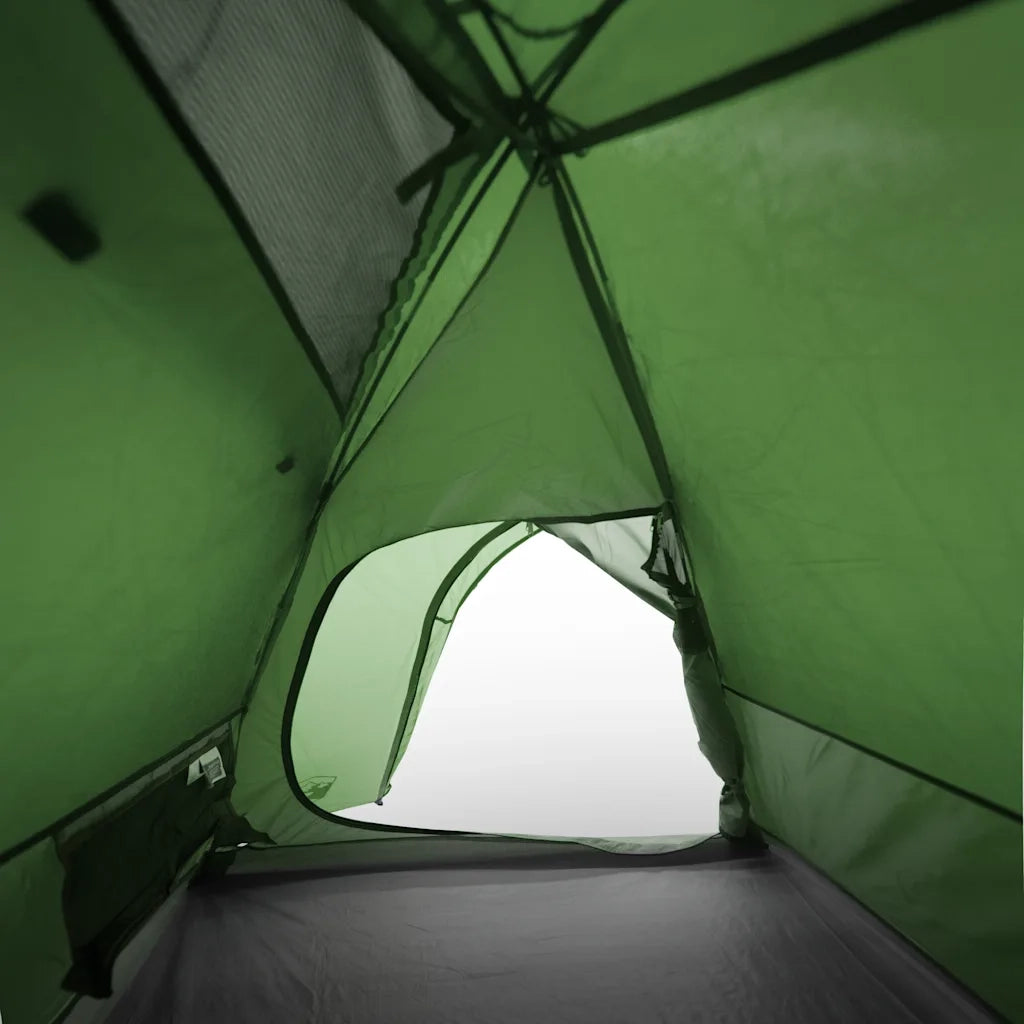 Tenda da Campeggio a Cupola per 2 Persone Verde Impermeabile 94327