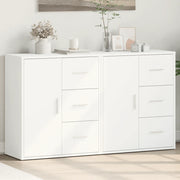 Credenze 2 pz Bianche 60x31x70 cm in Legno Multistrato