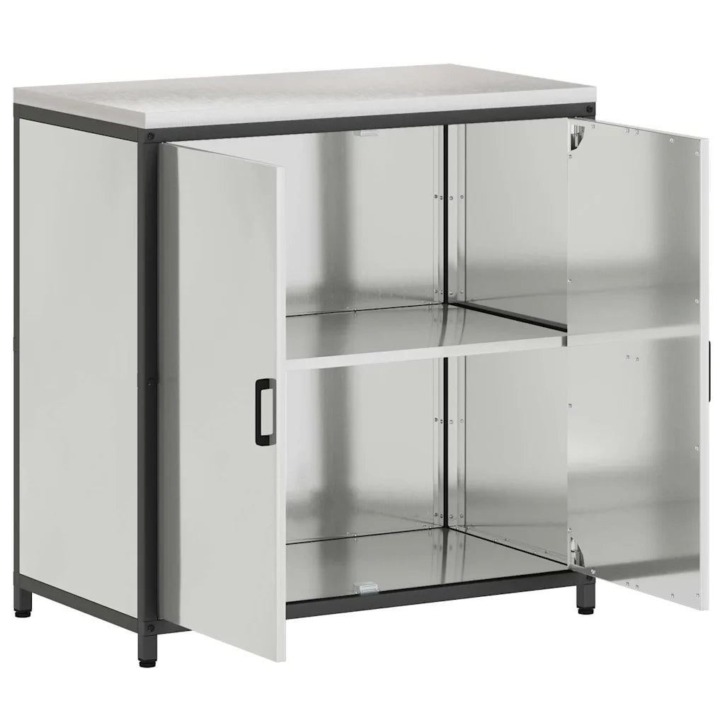 Stoccaggio in cucina con porta Argento 60 x 50 x 92 cm Acciaio