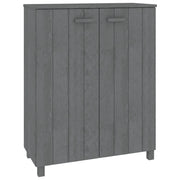 Scarpiera | Mobile per scarpe HAMAR Grigio Scuro 85x40x108 cm in Legno di Pino