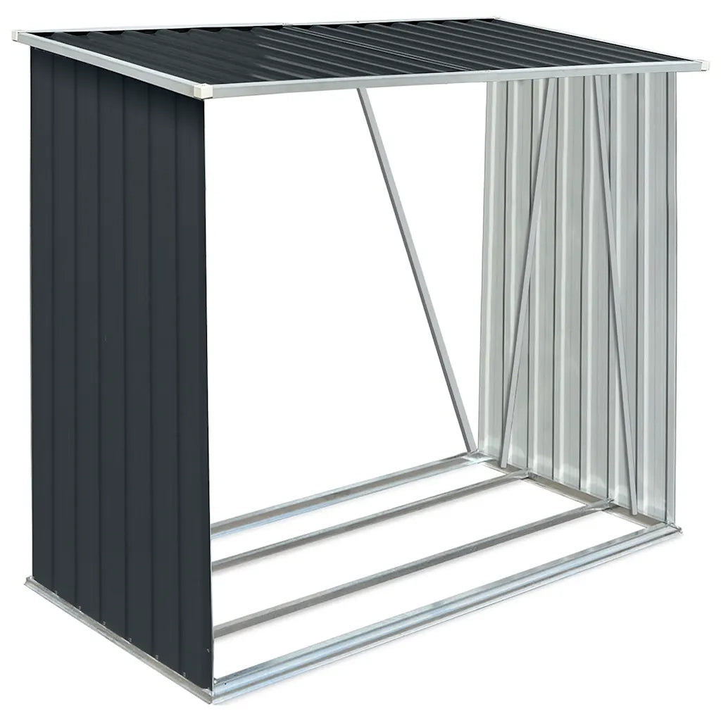 Capannone da Giardino in Acciaio Zincato 163x83x154cm Antracite cod mxl 76326