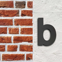 Lettera "b" per numero civico 3D Arial 15 cm Antiruggine Con materiale di montaggio