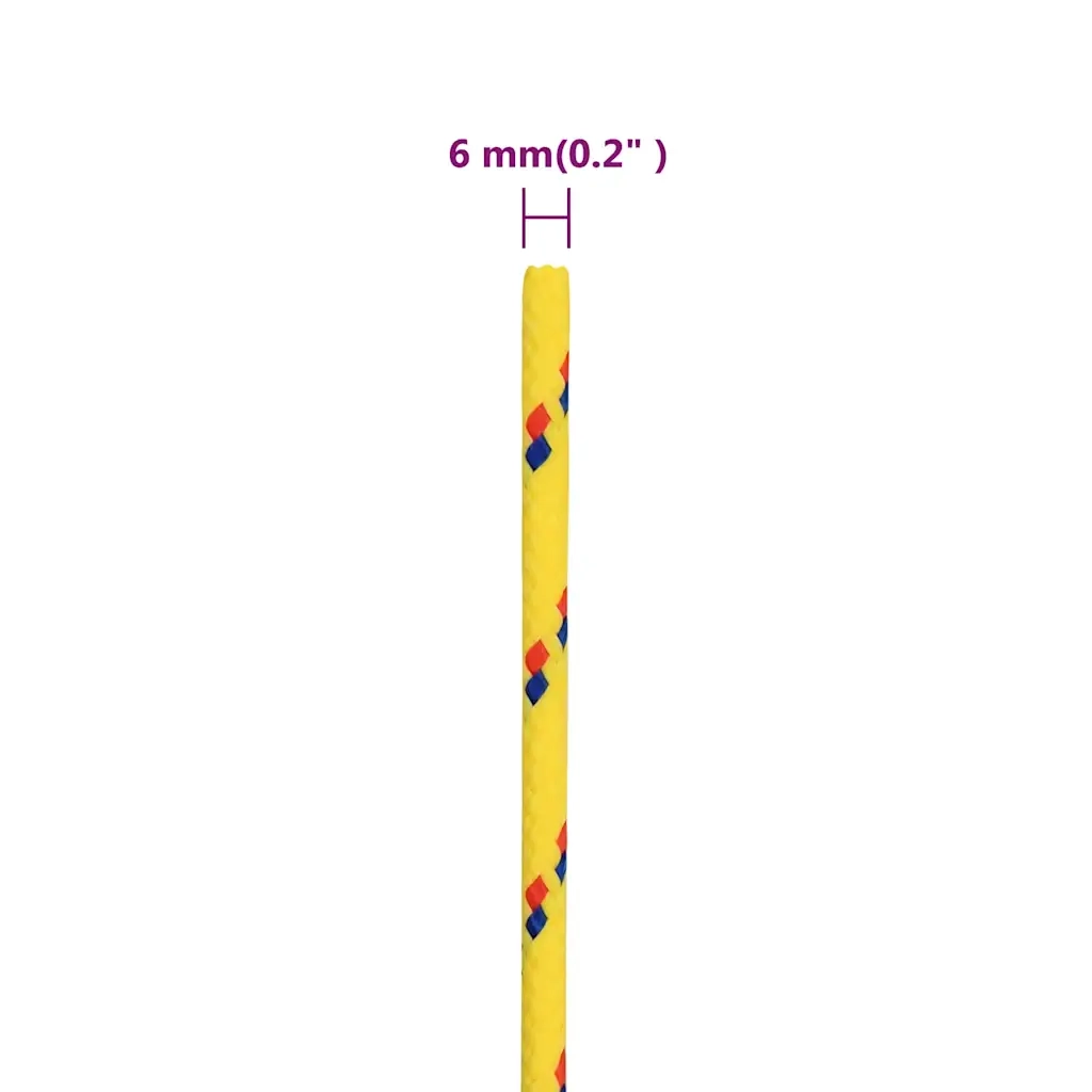 Corda per barca Gialla 6 mm 50 m in Polipropilene 152603