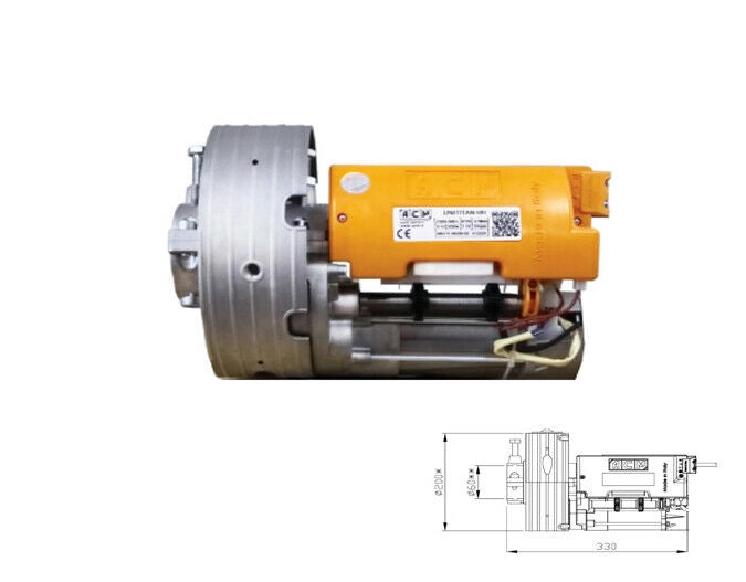 MOTORE SERRANDA GARAGE AUTOMATICA 170KG ASSE 48/60 MOLLE 20/22 ACM NO FRENO