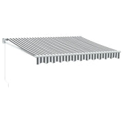 Tenda da Sole | Tenda parasole Antracite e Bianca 3x2,5 m Tessuto e Alluminio