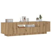 Mobile Porta TV con LED Artigianale 160x35x40 cm Multistrato 856360