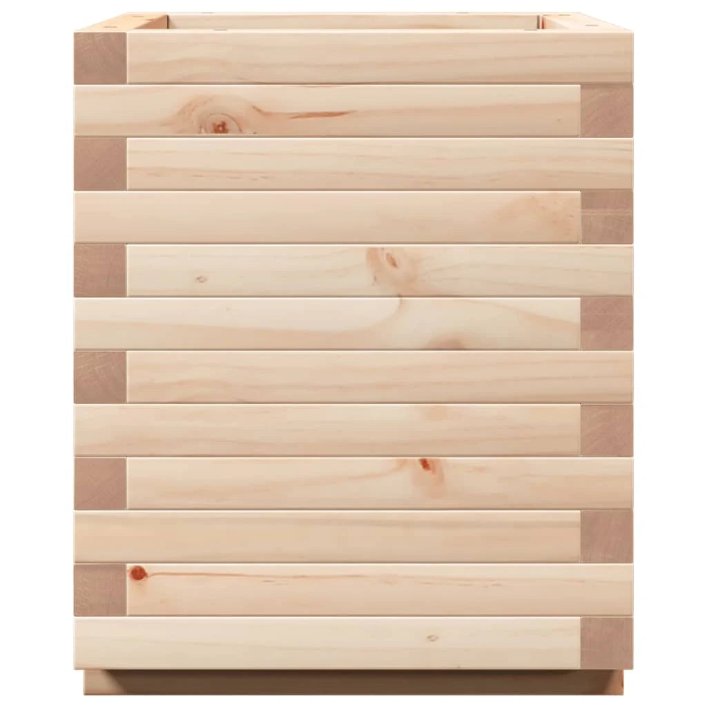Fioriera rialzata per piante fiori patio giardino 40 x 40 x 49,5 cm legno di pino massiccio marrone 02_0037566