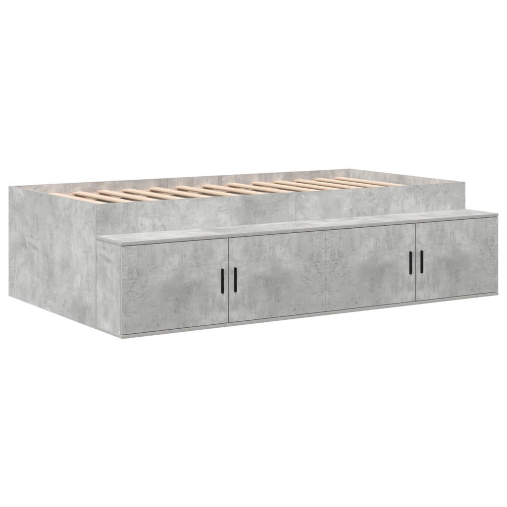 Struttura Letto Grigio Cemento 80x200 cm