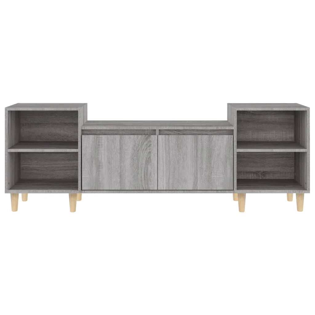 Mobile TV multimediale mensola TV credenza TV sala da pranzo soggiorno camera da letto Sonoma 160 x 35 x 55 cm legno ingegnerizzato grigio 02_0028419