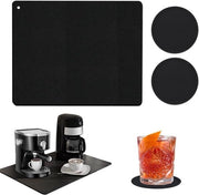 Sostegno per macchina caffè - mattonella antiscivolo in silicone - impermeabile - accessori per macchina caffè - 2 sostegni - piastra di scivolamento in nylon.