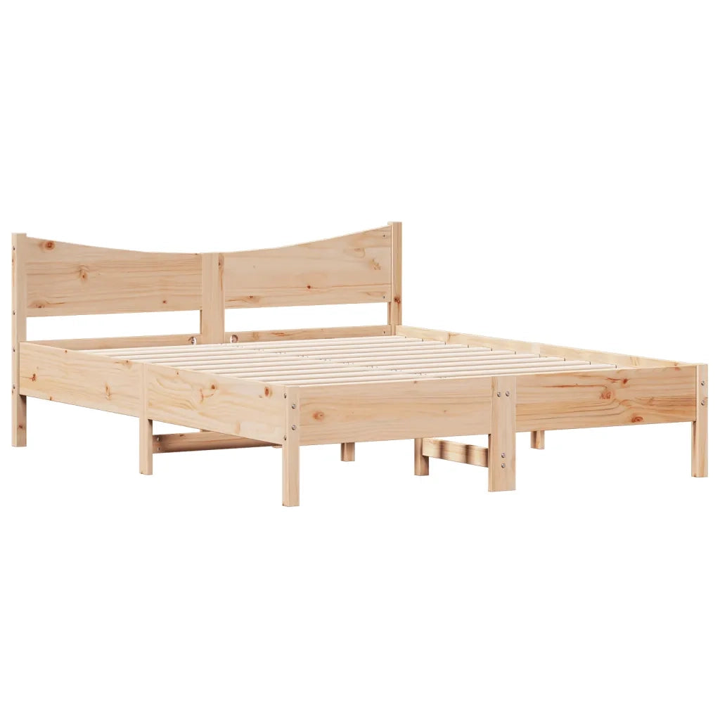 Giroletto senza Materasso 150x200 cm in Legno Massello di Pino 3216366