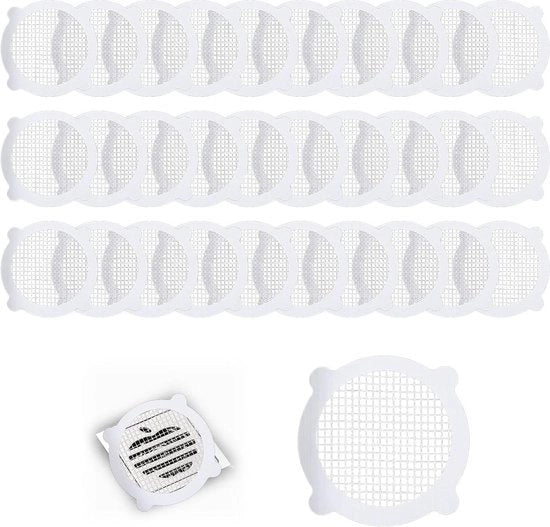 Capocchia per capelli da detersivo e cucina - 30 pezzi - Filtro per capelli per bagno, cucina, lavabo - Capocchia per capelli per drenaggio - Capocchia per doccia - Capocchia per vasca da bagno per capelli - 10 x 8,7 cm