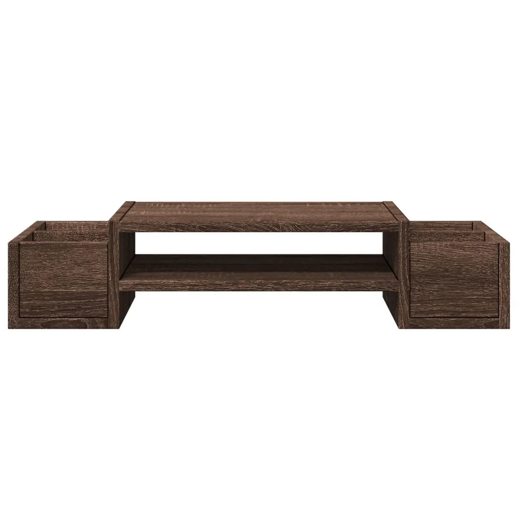 Supporto Monitor con Contenitore Marrone 70x27x15 cm Truciolato 854685