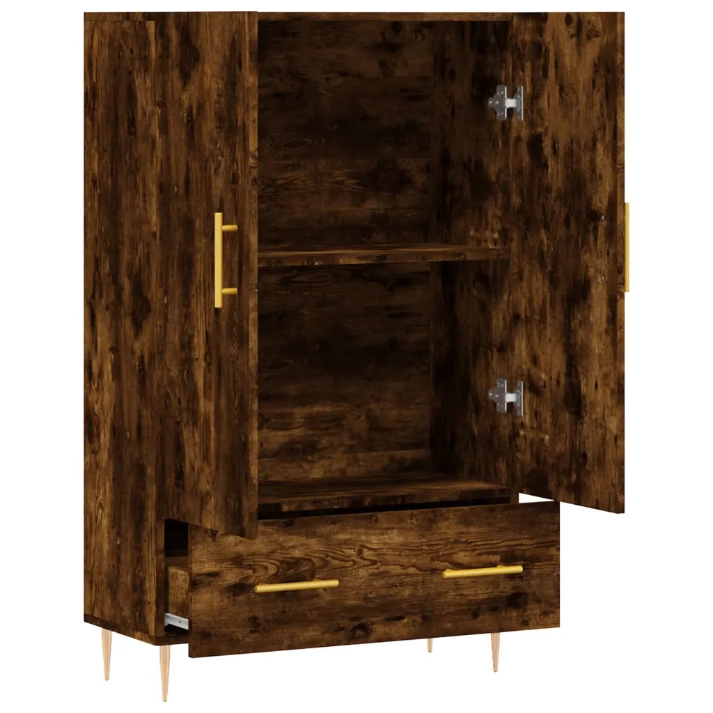 Credenza Rovere Fumo 69,5x31x115 cm in Legno Multistrato 828225