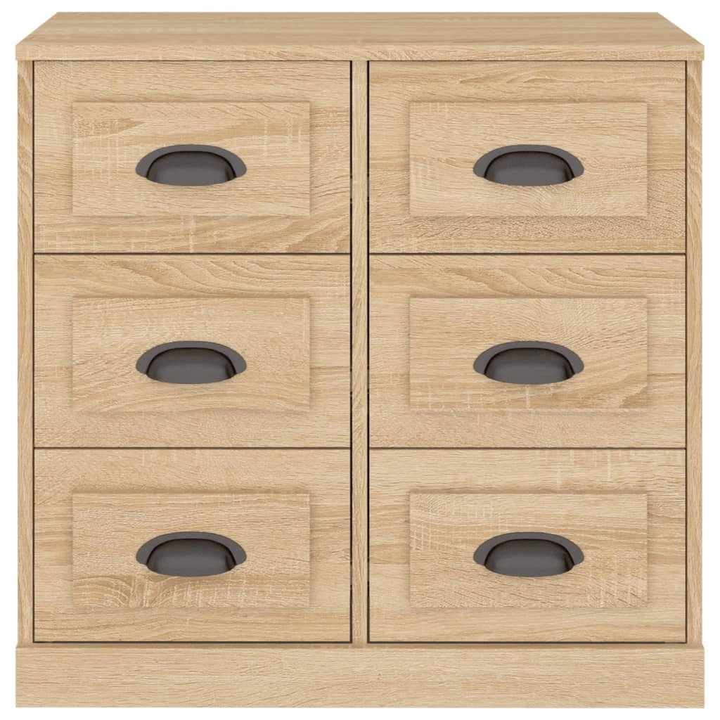 Buffet credenza cassettiera armadio mobile contenitore organizer cucina soggiorno rovere Sonoma 70 x 35,5 x 67,5 cm legno ingegnerizzato marrone 02_0031699