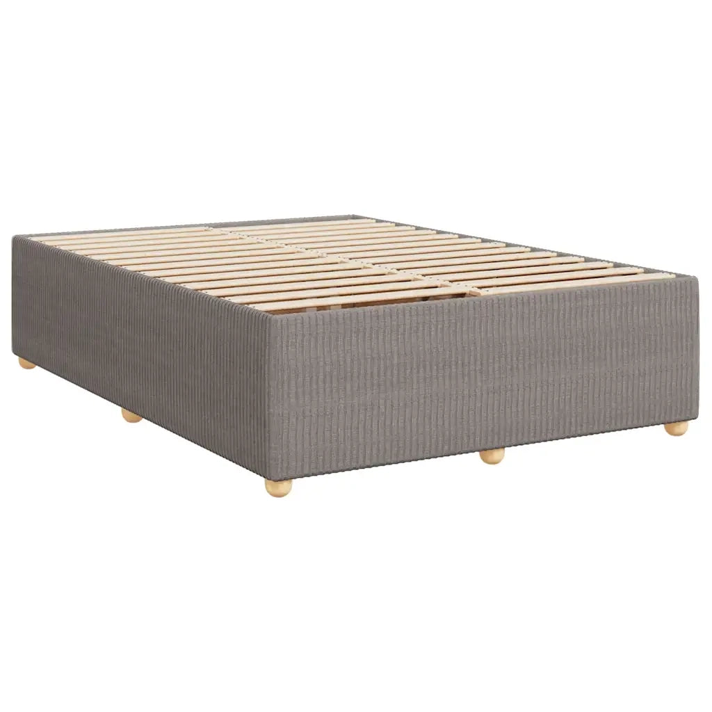 Giroletto a Molle con Materasso Tortora 160x200 cm in Tessuto 3289818