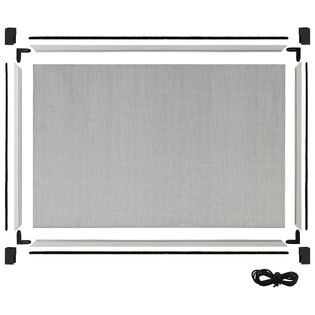 Zanzariera Allungabile per Finestre Bianca (75-143)x50 cm cod mxl 63327