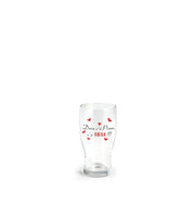 Bicchiere per birra 40 cl con scritta  dove c'è pizza c'è birra