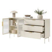 Madia Hara, Credenza un Ripiano, 181x39x83h cm Beige Cashmere