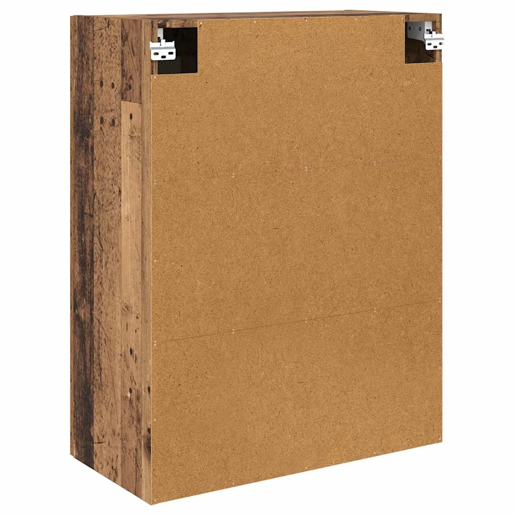 Mobile a muro 2 pcs Legno vecchio 69,5 x 34 x 90 cm 3415556