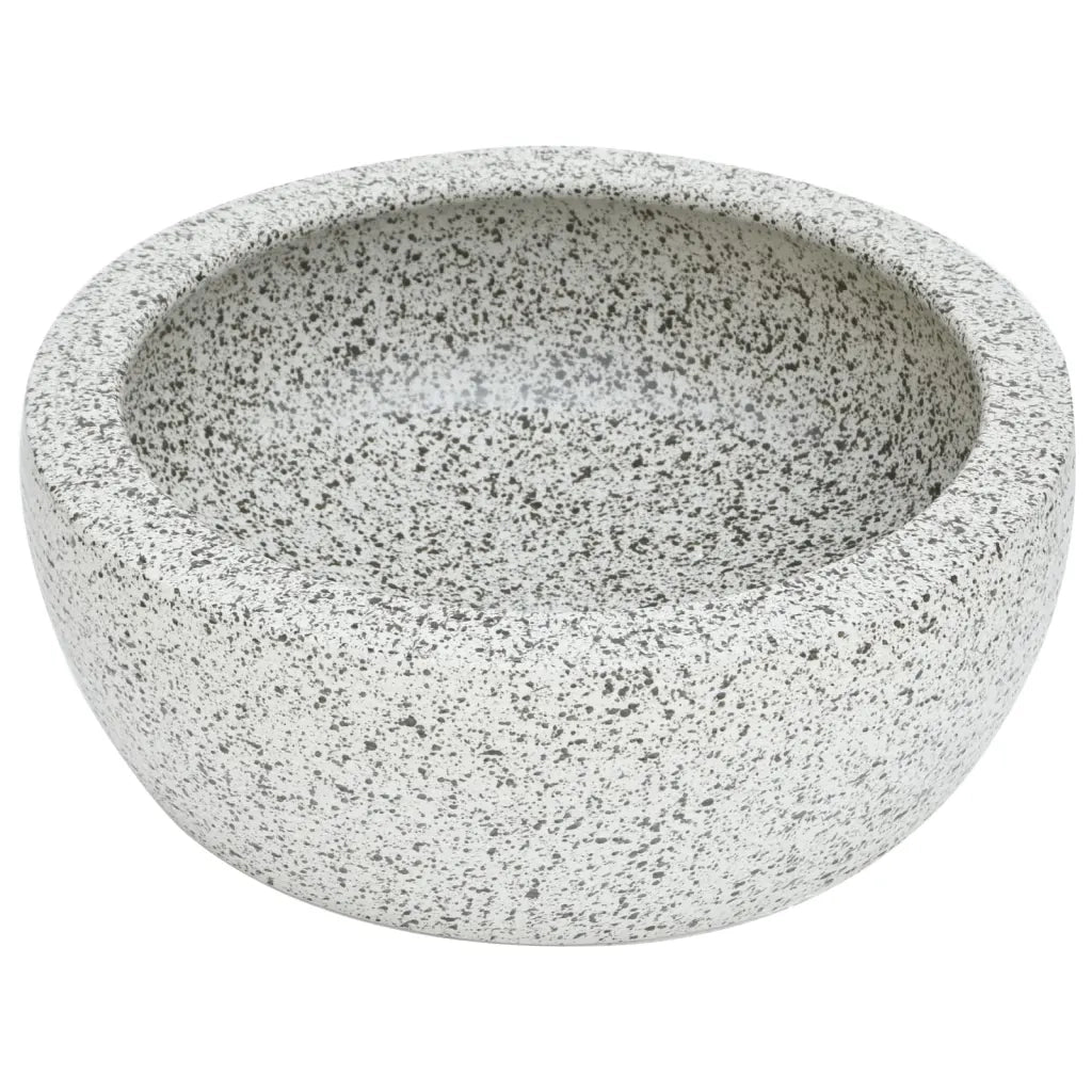 Lavabo da Appoggio Grigio Rotondo ¦µ41x14 cm Ceramica CFW4400046