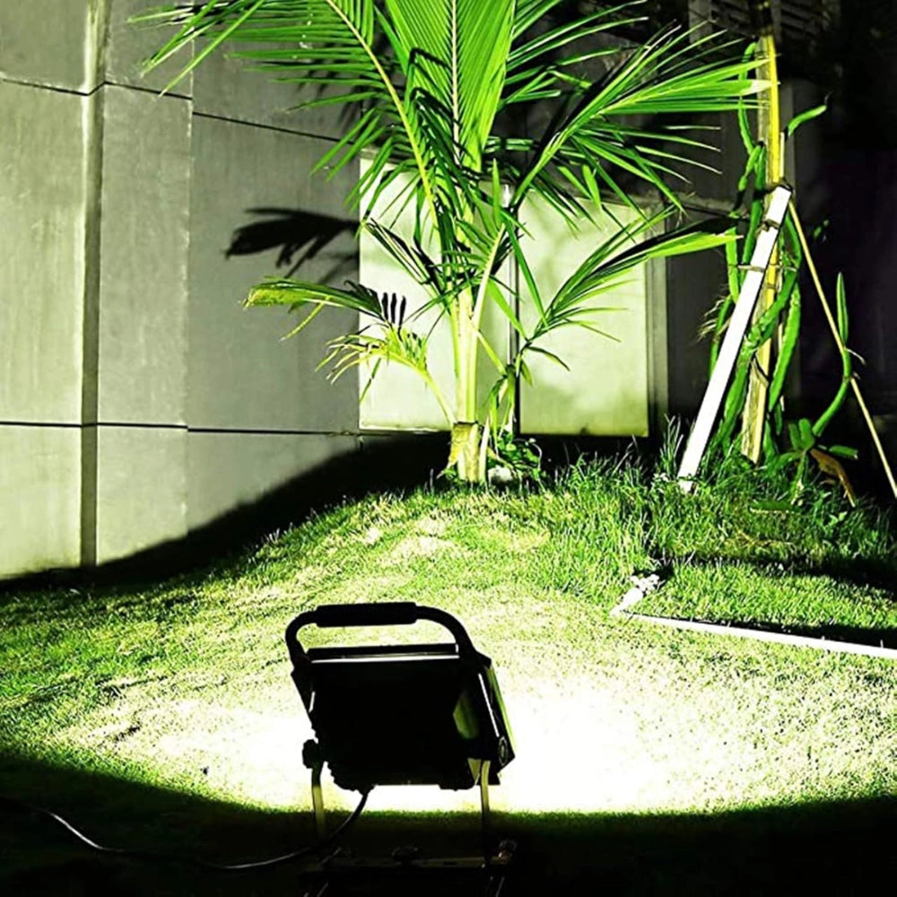 Proiettore led smd portatile ricaricabile 1200 lumen ip44 luce fredda *** watt 20 watt, confezione 1