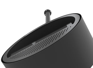 Camino a Bioetanolo Sospeso Ø72,4x30x220,4 cm Incyrcle Slim Nero