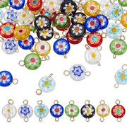 Charms in vetro di lampo colorati per creare gioielli DIY