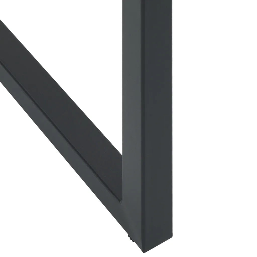vidaXL Sgabelli da Bar 2pz Neri 38x38x80 cm Acciaio Verniciato Polvere