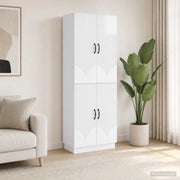 Set di armadi 2 pz Bianco Lucido Legno ingegnerizzato 3416785
